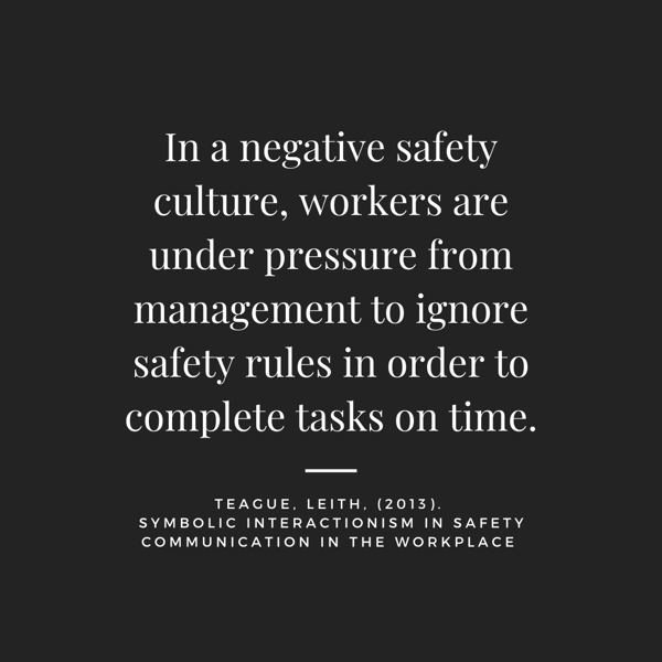 negative safety culture